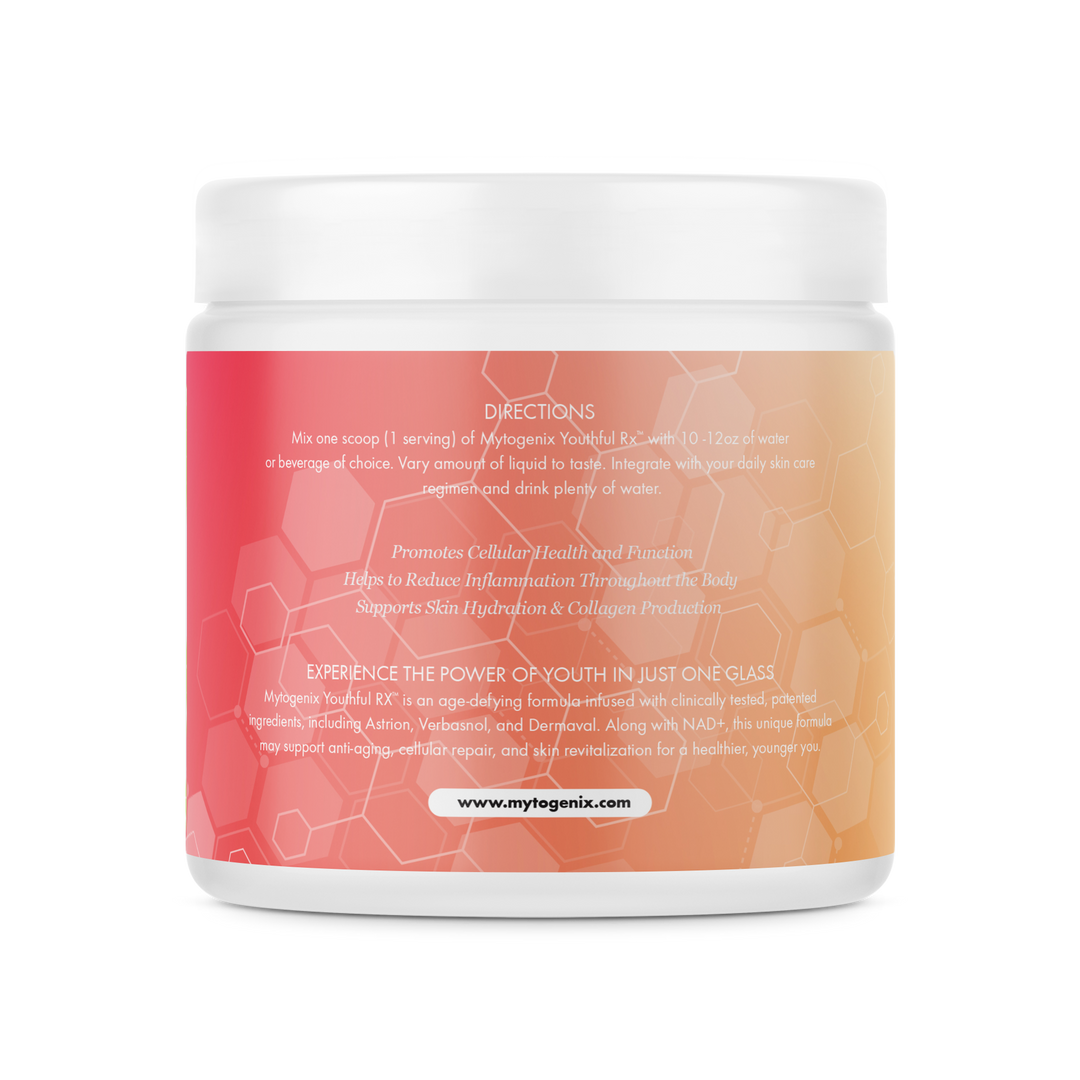 MYTOGENIX NAD+ :  Anti-Aging Drink Mix Powder - Peach Mango and Pina Colada