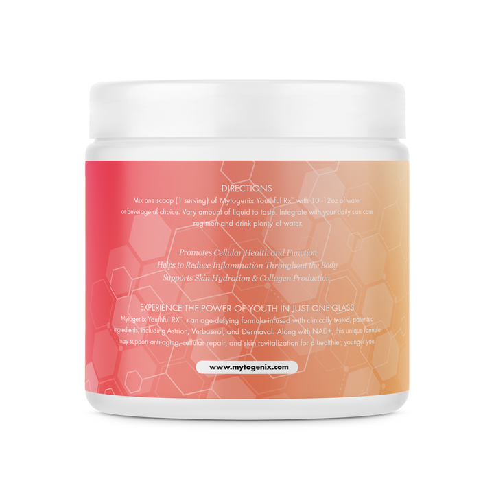 MYTOGENIX NAD+ :  Anti-Aging Drink Mix Powder - Peach Mango and Pina Colada